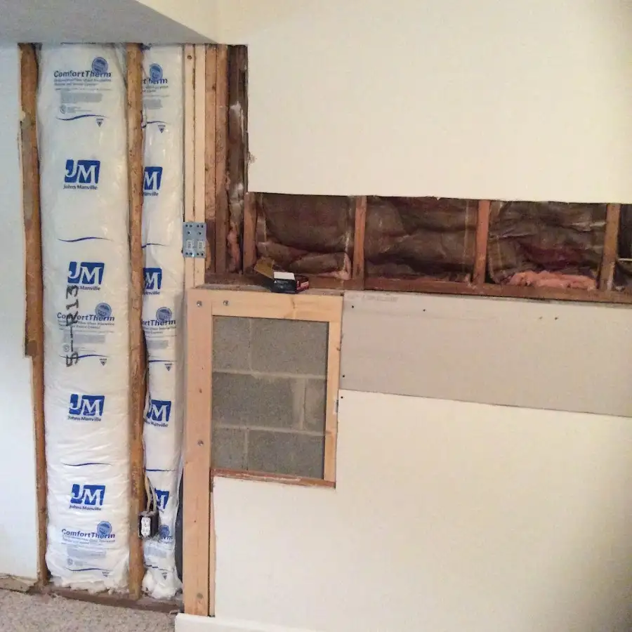 Wall insulation replacement during Contents Cleaning & Restoration in East Vincent